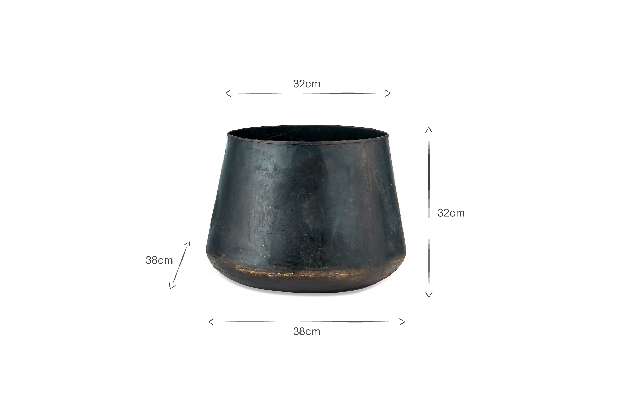 Jardinière en fer recyclé Endo