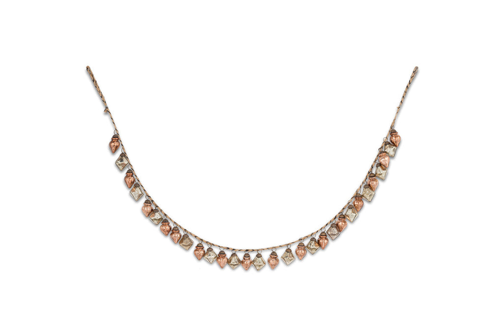 Guirlande de boules Ekiti - Or antique et rouille