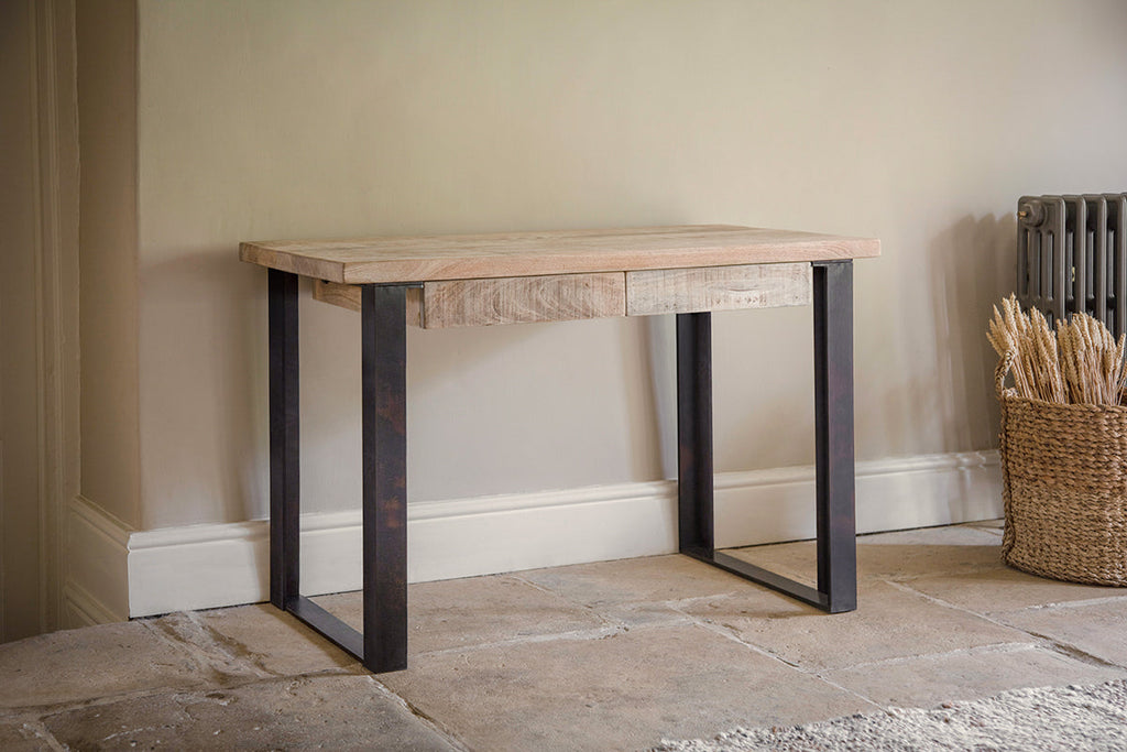 Bureau Fia en bois de manguier - Naturel