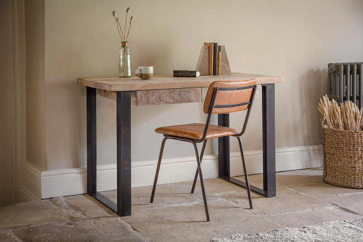 Bureau Fia en bois de manguier - Naturel