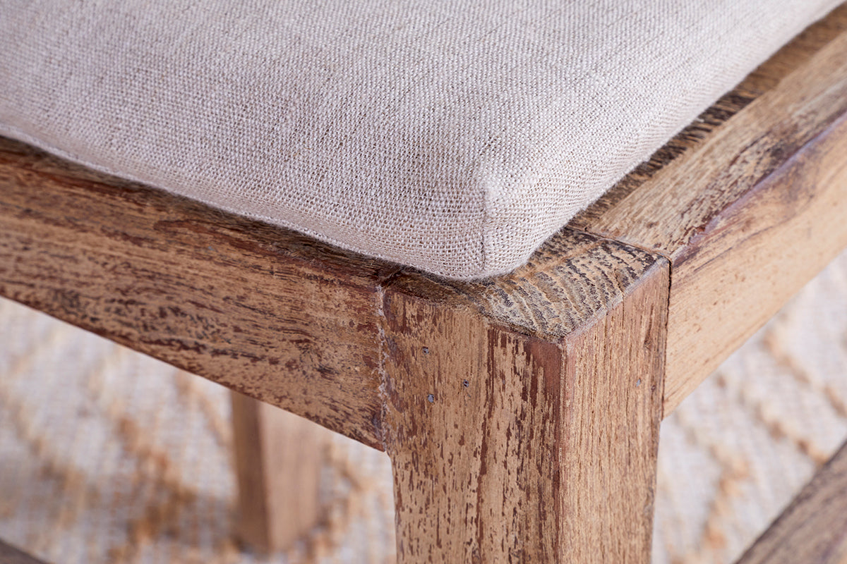 Chaise de salle à manger Fioni en bois recyclé - Naturel