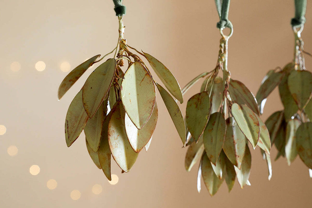 Boules de Noël Geeti - Vert tendre (Lot de 4)