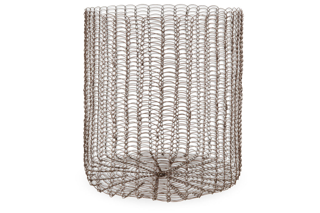 Panier en fer Gosaba - Laiton vieilli (Lot de 2)