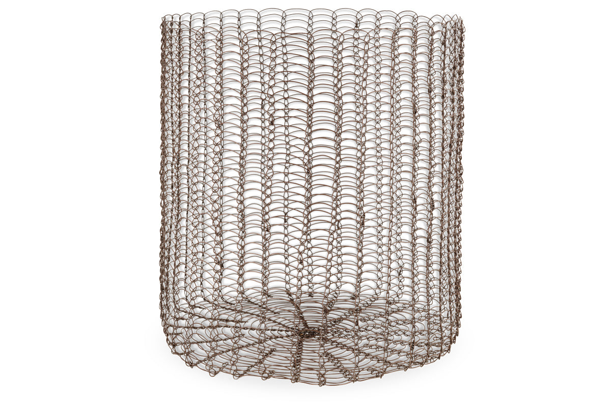 Panier en fer Gosaba - Laiton vieilli (Lot de 2)