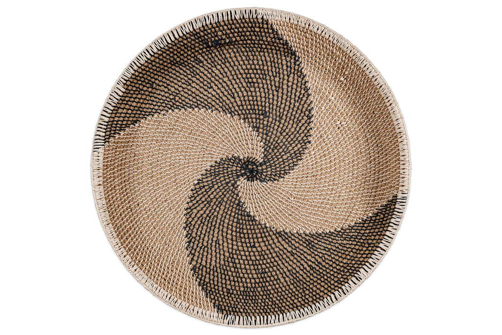 Décoration murale Idana Basket - Naturel, Noir et Blanc