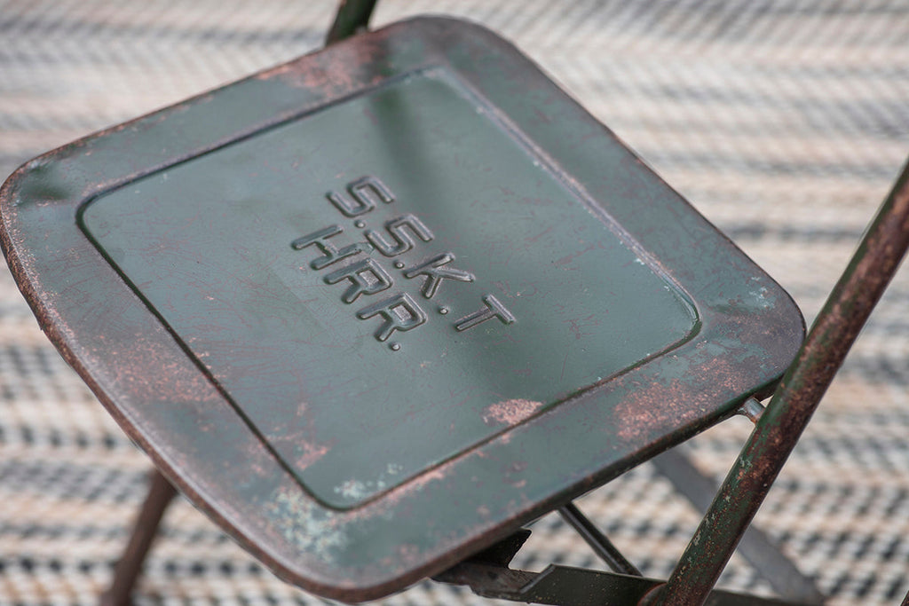 Chaise pliante Ishan récupérée