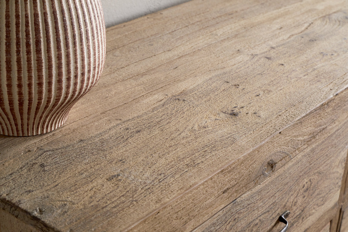 Commode Iya en bois recyclé - Naturel - Grand modèle