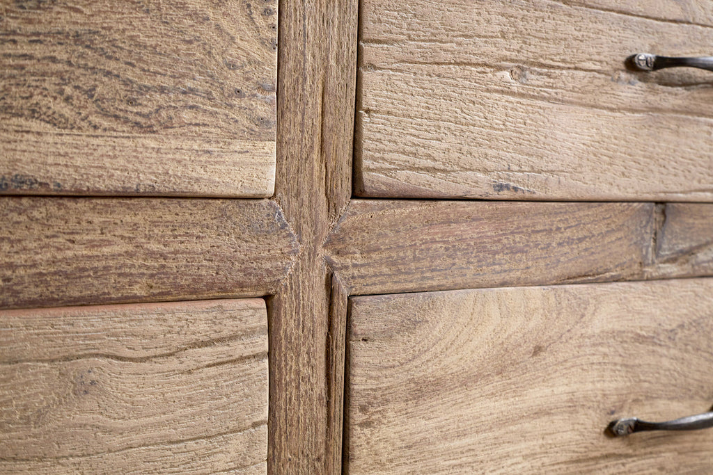 Commode Iya en bois recyclé - Naturel - Grand modèle