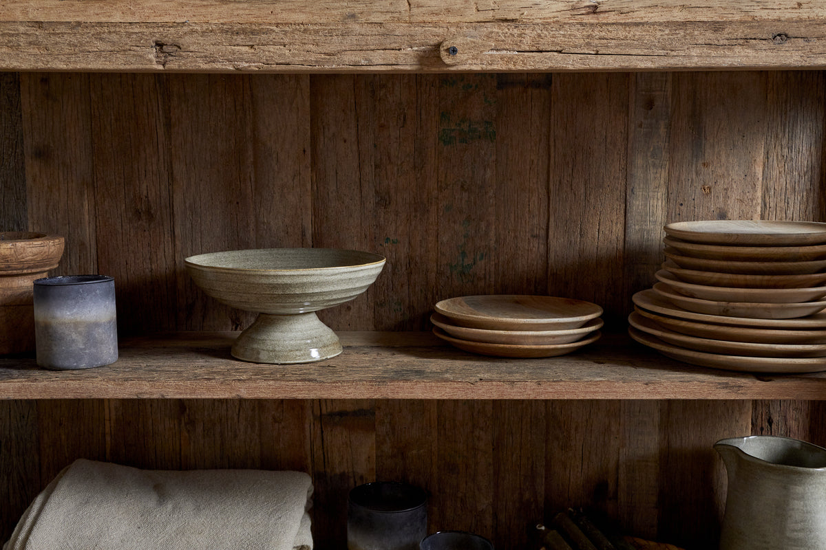 Buffet Ibo en bois et verre recyclés - Naturel