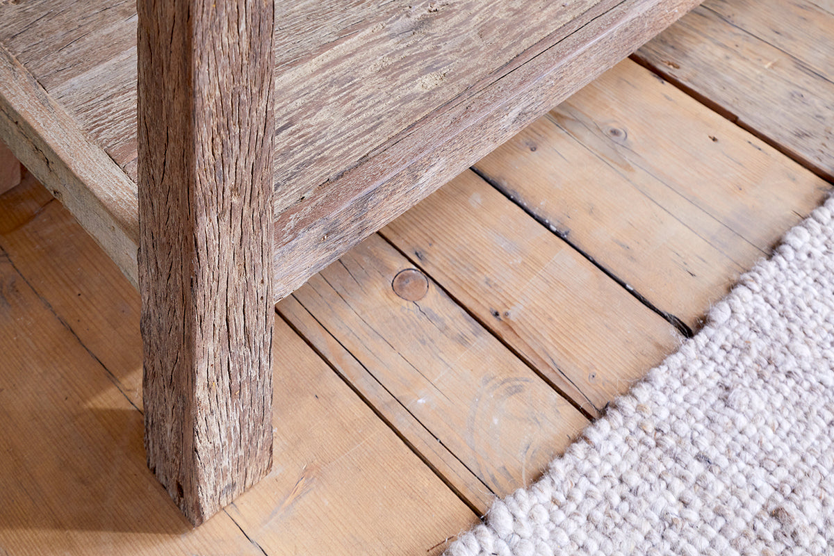 Console 3 tiroirs en bois recyclé Ibo - Naturel