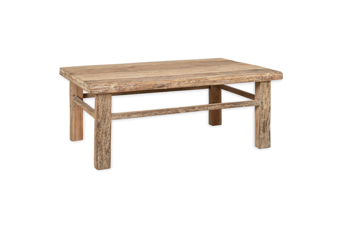 Table basse Ibo en bois de récupération - Naturel