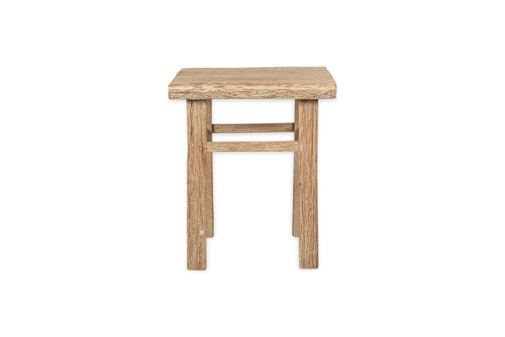Table d'appoint Ibo en bois recyclé - Naturel