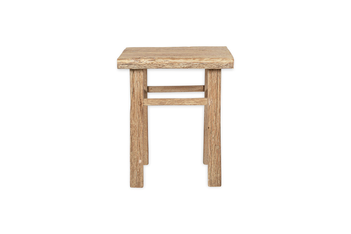 Table d'appoint Ibo en bois recyclé - Naturel
