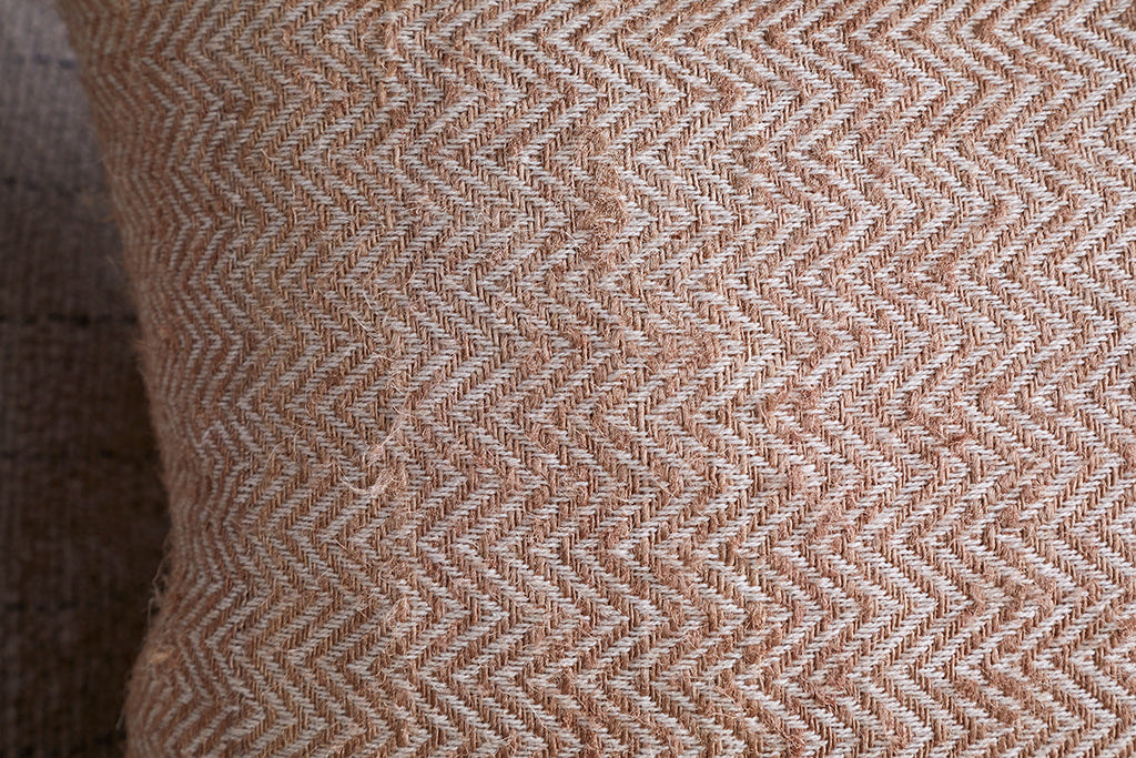 Housse de coussin recyclée Indie - Rouille