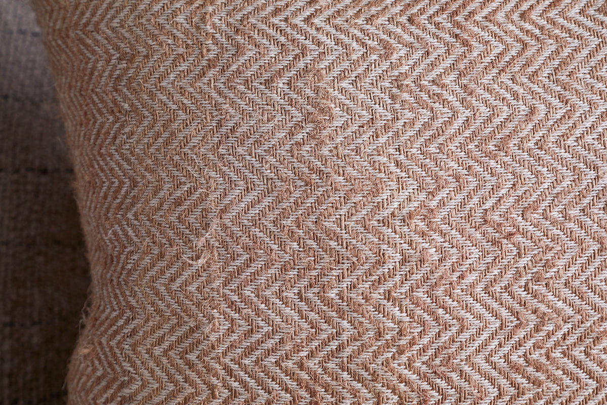 Housse de coussin recyclée Indie - Rouille