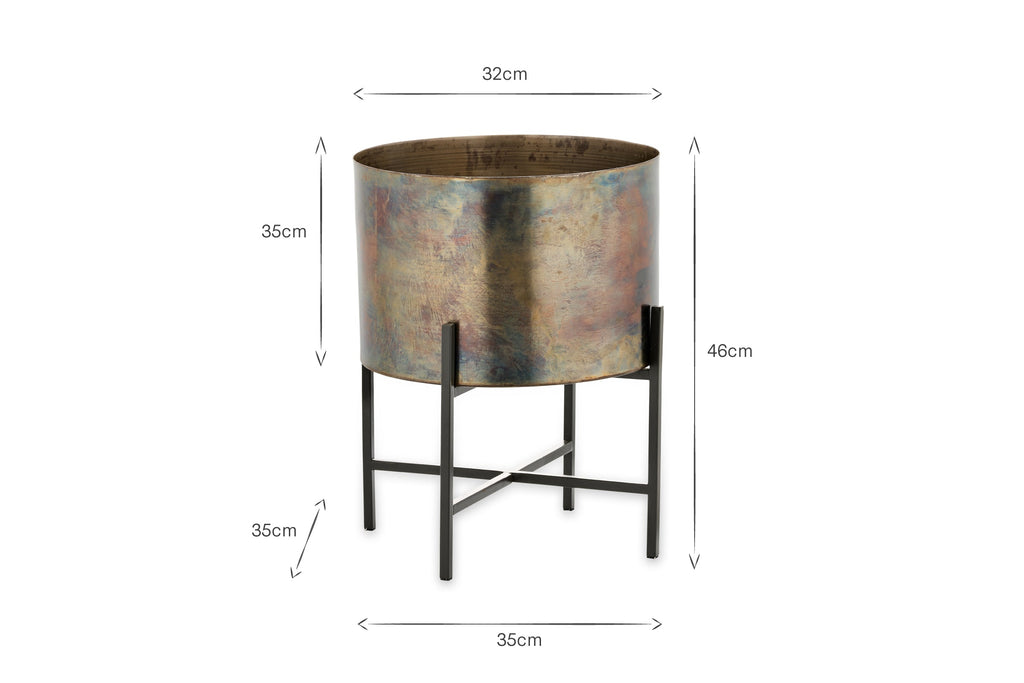 Jardinière en fer Juoni