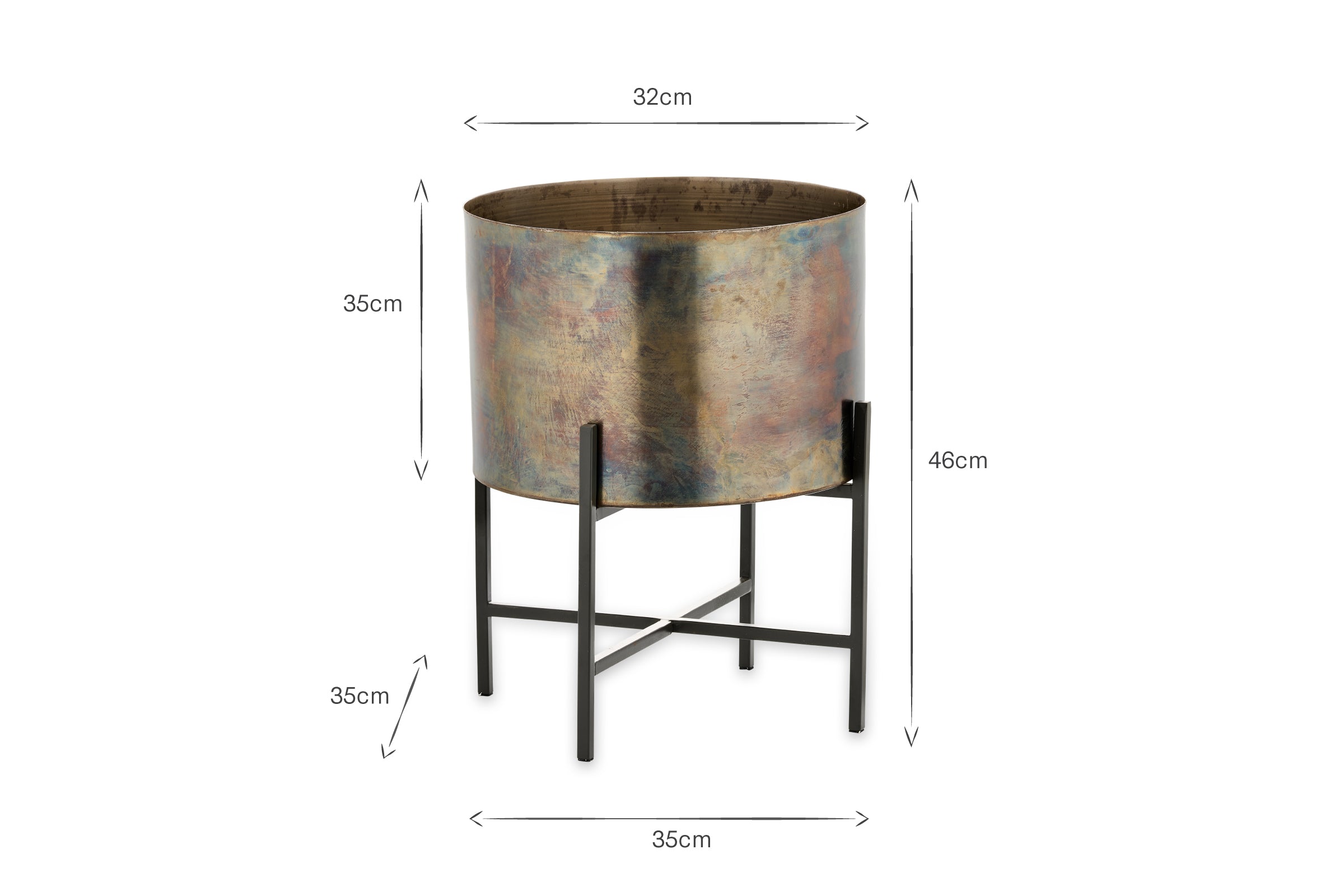 Jardinière en fer Juoni