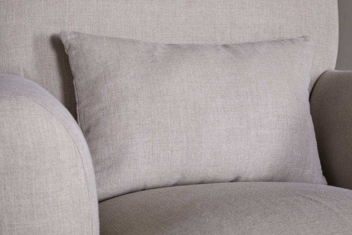 Fauteuil Kashi en lin naturel