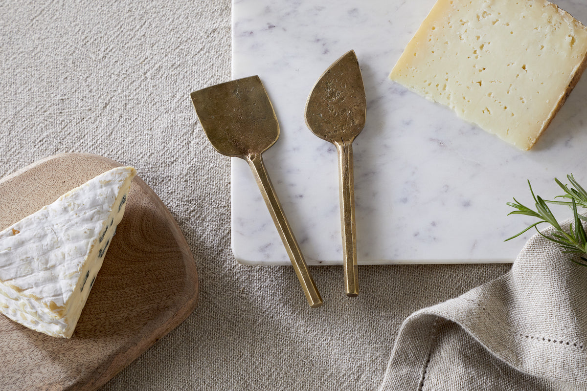 Couteaux à fromage Kasa - Laiton antique (lot de 2)