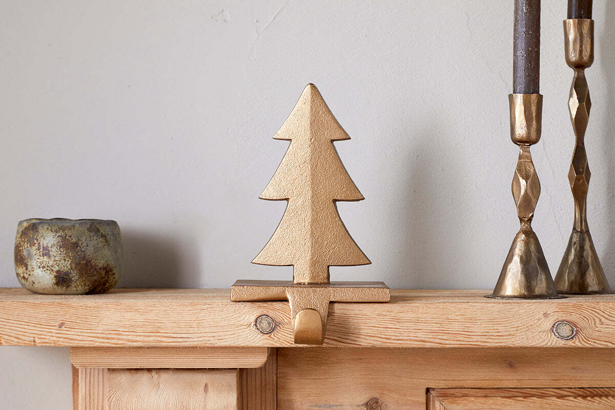 Support pour sapin de Noël Kotta - Laiton antique