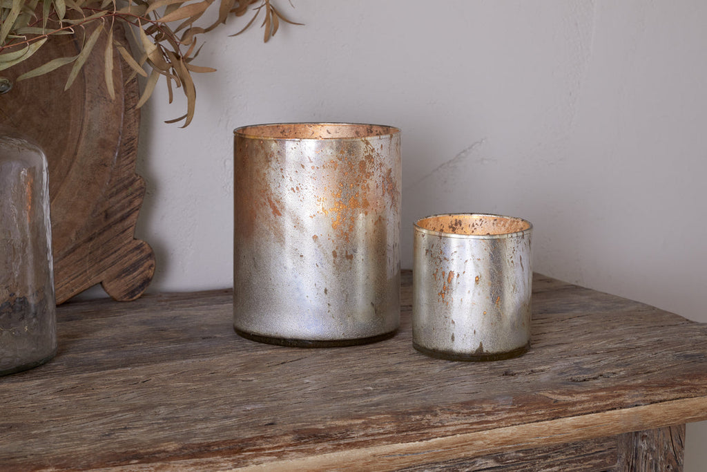 Porte-bougies chauffe-plat Kunjari - Or rustique