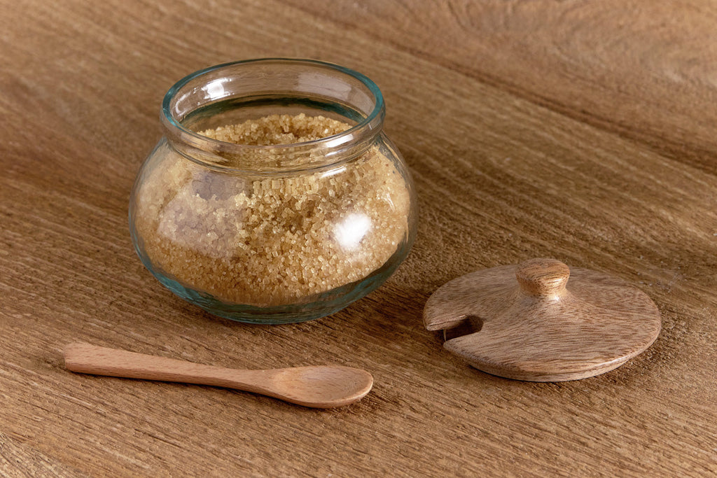 Pot de rangement rond Kali - Naturel et transparent