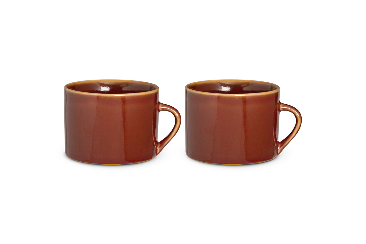 Tasses Kalini - Ambre - Grandes (Lot de 2)