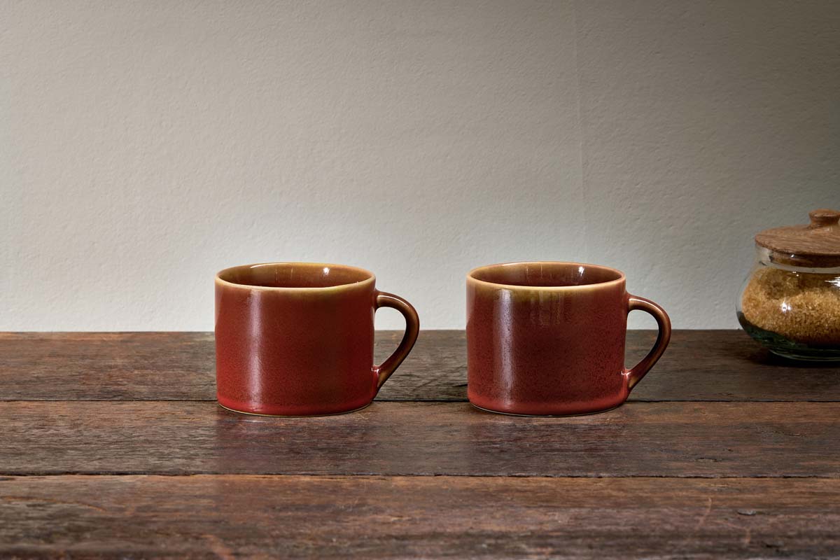 Tasses Kalini - Ambre - Petites (Lot de 2)