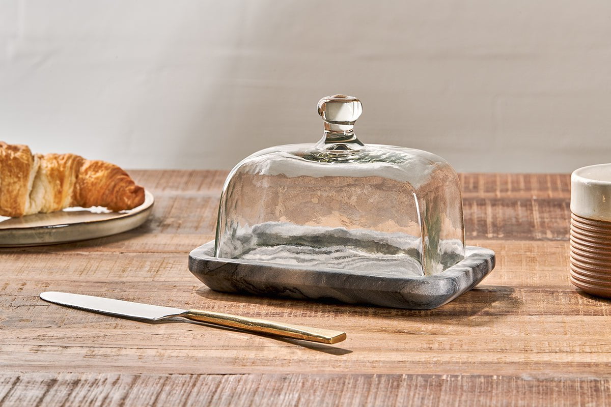 Beurrier en marbre Kalloso