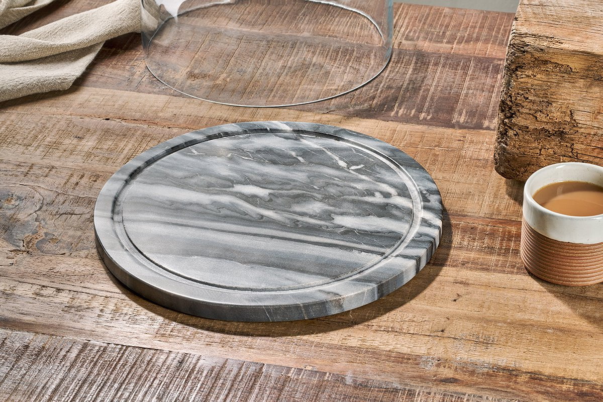 Dôme à gâteau en marbre Kallso