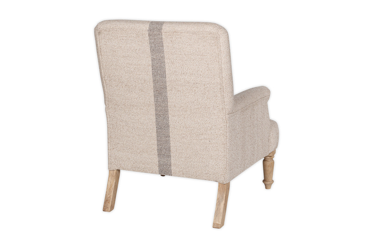 Chaise d'appoint en laine et coton Kallu - Naturel