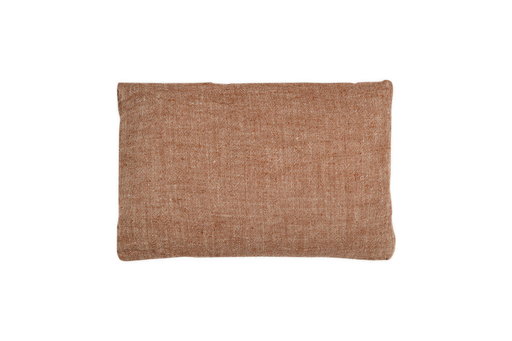 Housse de coussin Kana en lin - Rouille