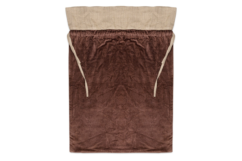 Sac en velours de coton Karru - Moka riche