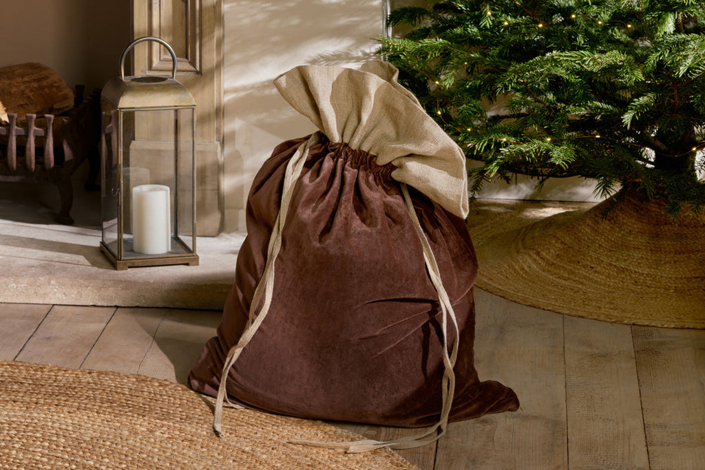 Sac en velours de coton Karru - Moka riche