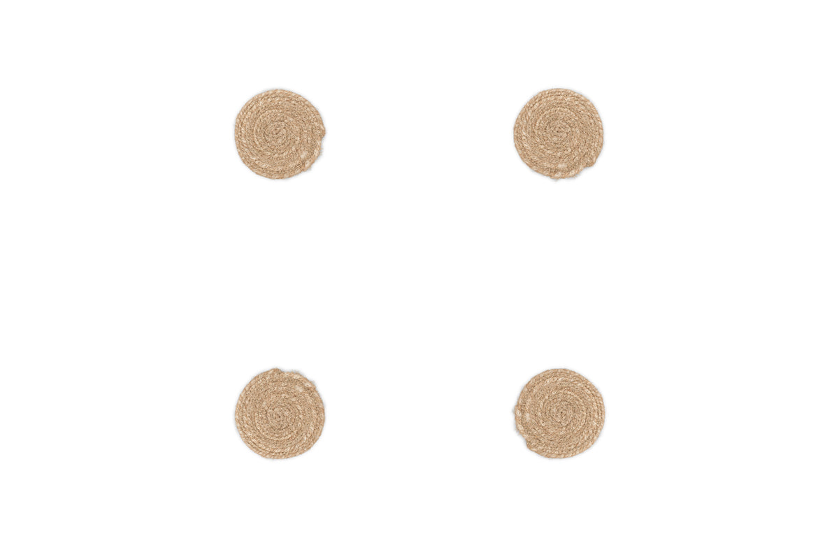 Dessous de verre tissés Keso - Naturel - (Lot de 4)