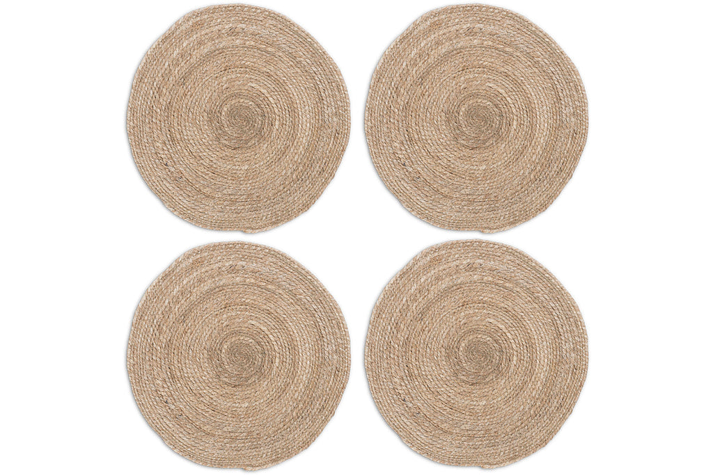 Sets de table tissés Keso - Naturel - (Lot de 4)