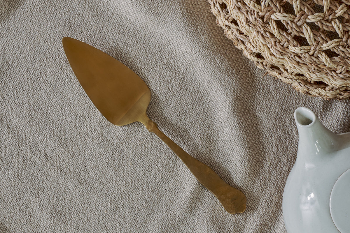 Tranche de gâteau Khana - Or brossé