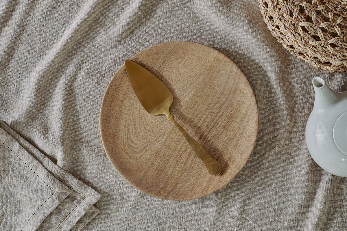 Tranche de gâteau Khana - Or brossé