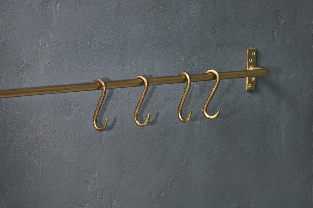 Crochets en S Laila Iron - Laiton - (Lot de 4)