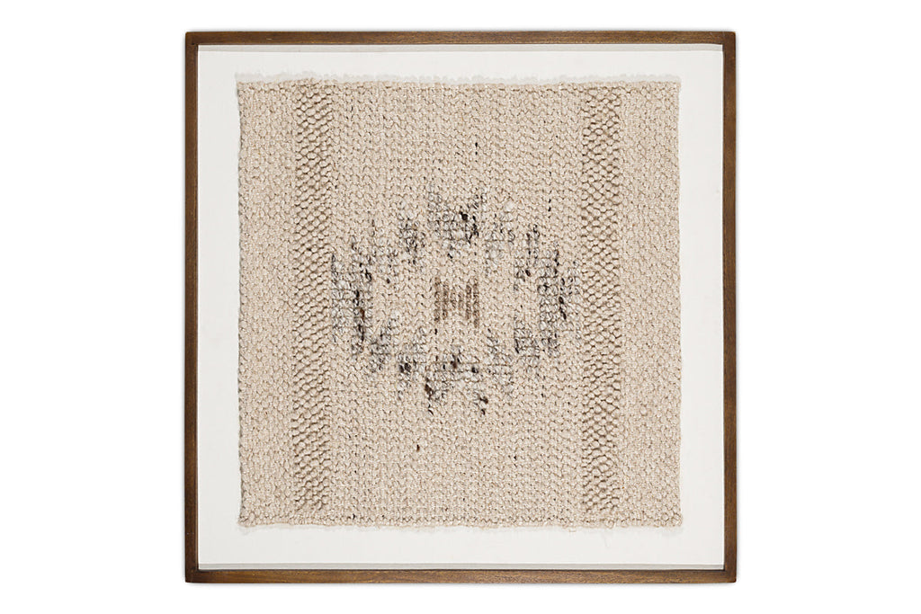 Tableau texturé Lena - Blanc cassé