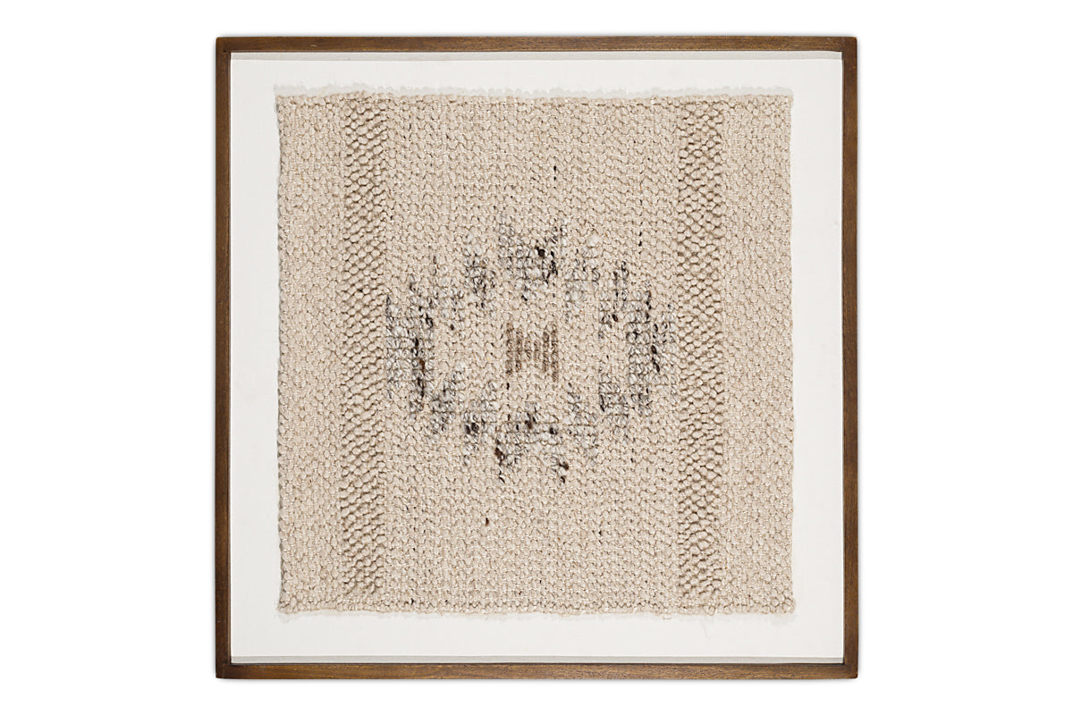 Tableau texturé Lena - Blanc cassé