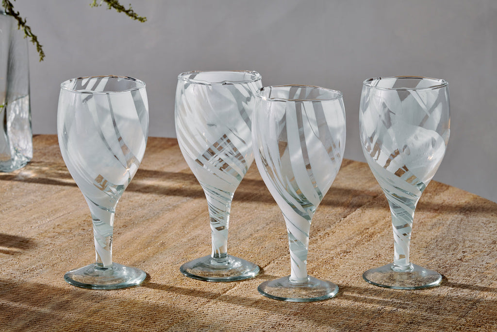 Verres à vin Lohara - Blancs (Lot de 4)