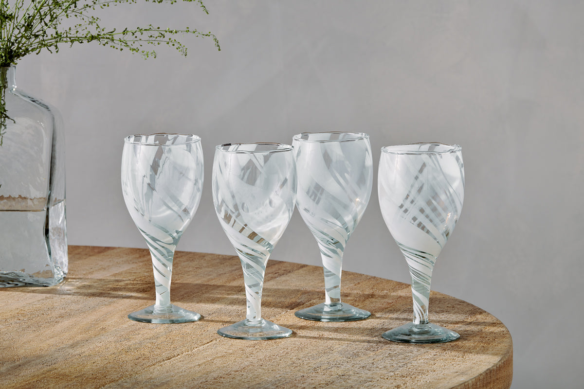 Verres à vin Lohara - Blancs (Lot de 4)