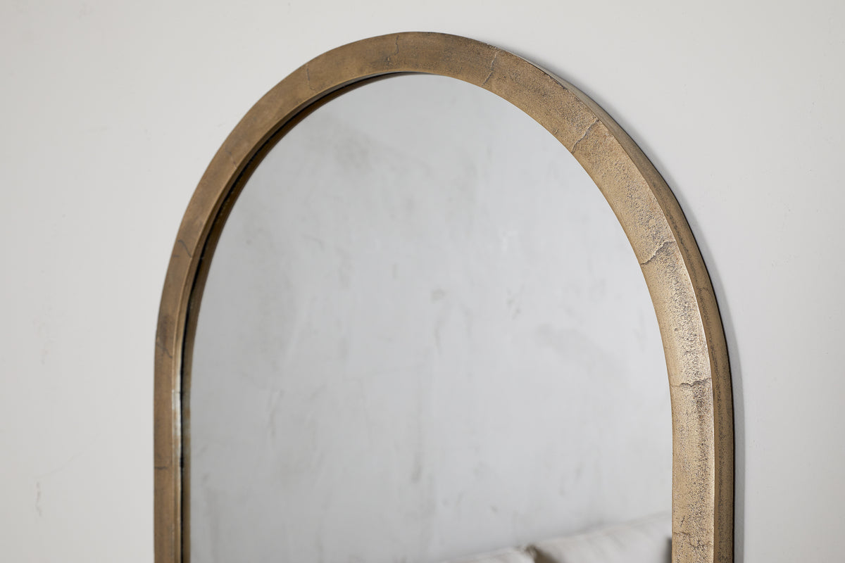 Miroir mural Murwara - Laiton antique