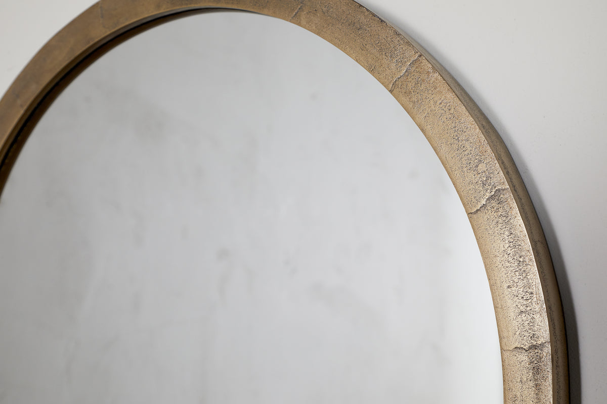 Miroir mural Murwara - Laiton antique