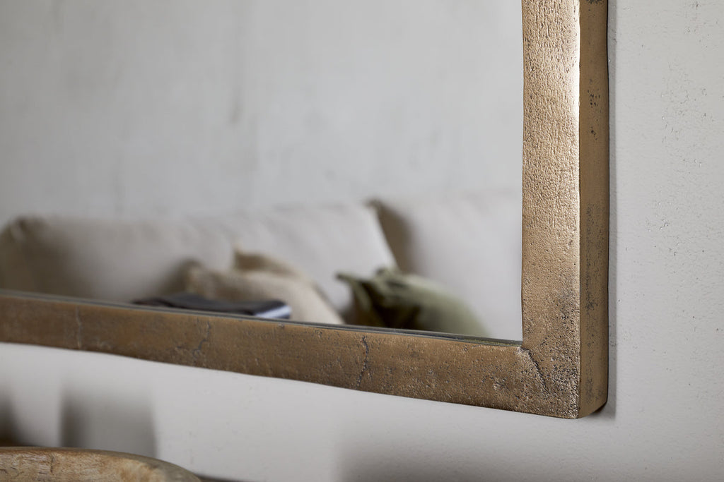 Miroir mural Murwara - Laiton antique