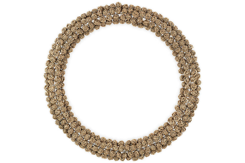 Couronne de boules en fil de fer Madhi - Laiton