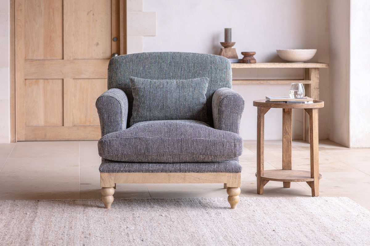Fauteuil Maganda en coton - Anthracite
