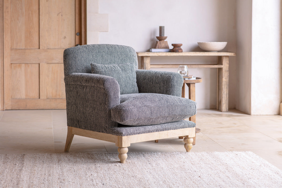 Fauteuil Maganda en coton - Anthracite