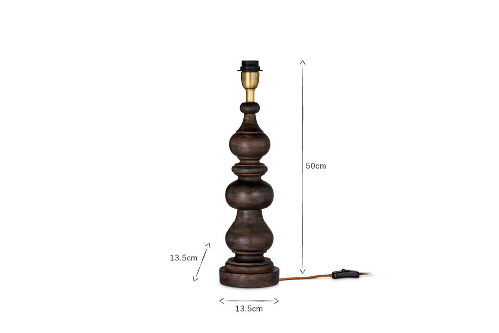 Lampe de table en bois Manua - Grande